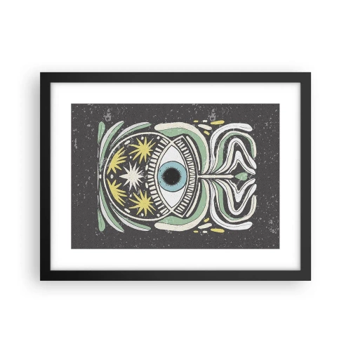 Affiche dans un cadre noir - Poster - Rituels tribaux - 40x30 cm