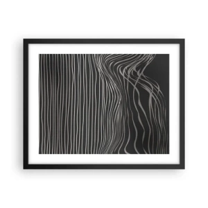 Affiche dans un cadre noir - Poster - Rythme et accent - 50x40 cm