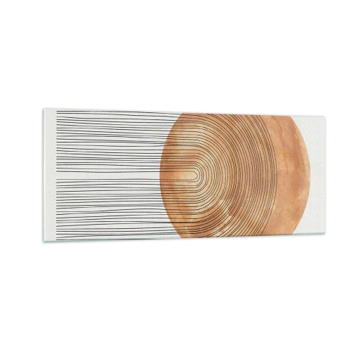 Impression sur verre - Image sur verre - Composition solaire - 100x40 cm