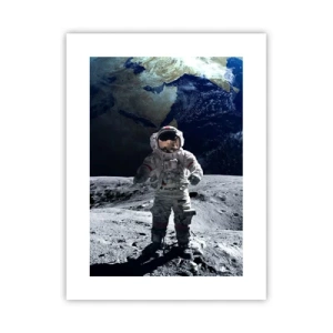 Affiche - Poster - Salutations de la lune - 30x40 cm