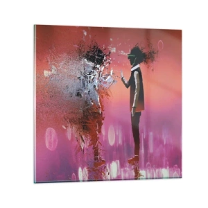 Impression sur verre - Image sur verre - Pouvez-vous regarder à l'intérieur de vous-même ? - 50x50 cm