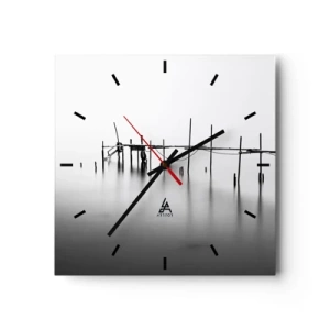 Horloge murale - Pendule murale - Et s'il n'y avait pas de monde ? - 40x40 cm