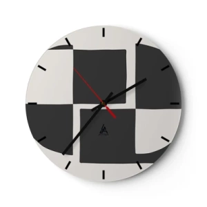 Horloge murale - Pendule murale - Antithèse - Synthèse - 40x40 cm