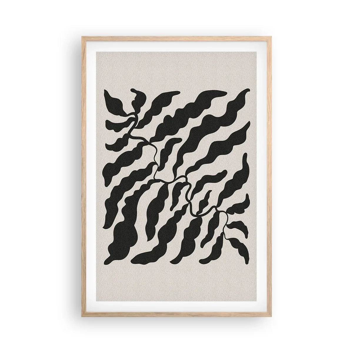 Affiche dans un chêne clair - Poster - La nature du carré - 61x91 cm