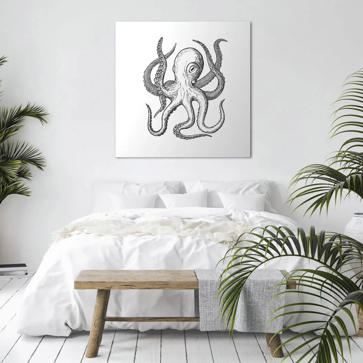 Impression sur toile - Image sur toile - Dansant avec les vagues - 70x70 cm