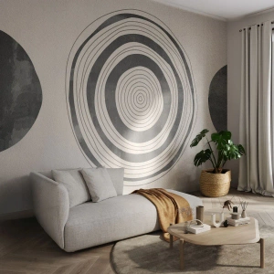 Papier peint sur mesure Standard Eco - Ce qui est important c'est ce qu'il y a entre les deux - roues, Minimaliste, Contemporain