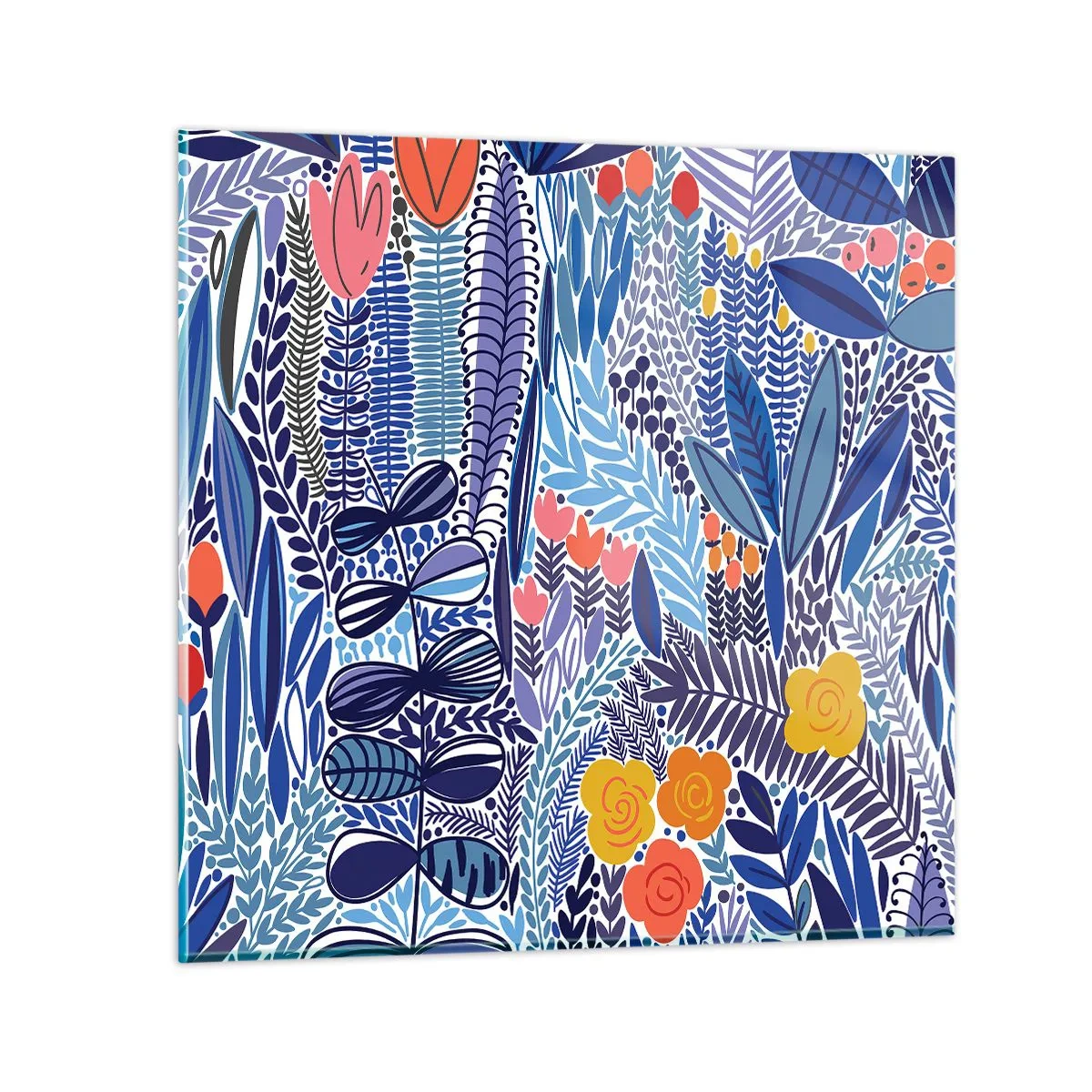 Impression sur verre - Image sur verre - Jardin hawaïen - 70x70 cm