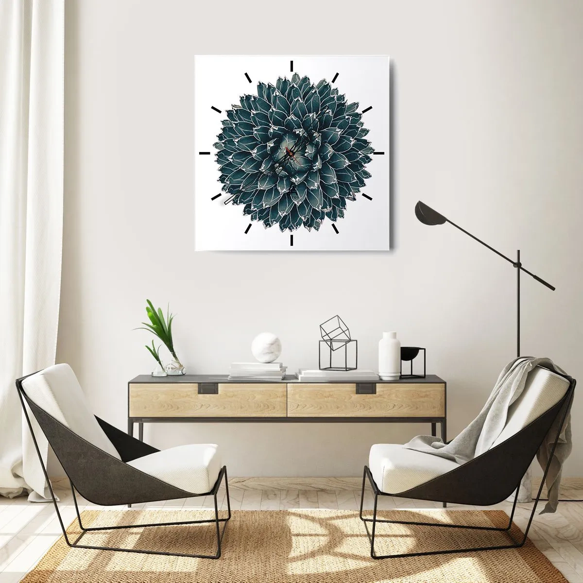 Horloge murale - Pendule murale - Étoile du désert - 30x30 cm