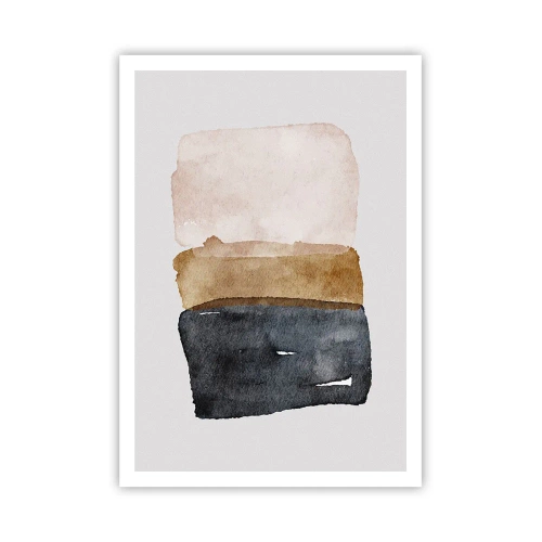 Affiche - Poster - Composition de couleurs de la terre - 70x100 cm