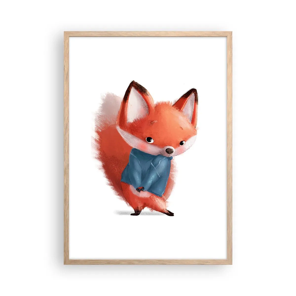 Affiche dans un chêne clair - Poster - Est-ce que ça me va? - 50x70 cm