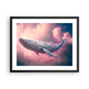 Affiche dans un cadre noir - Poster - Frottez-vous les yeux - 50x40 cm