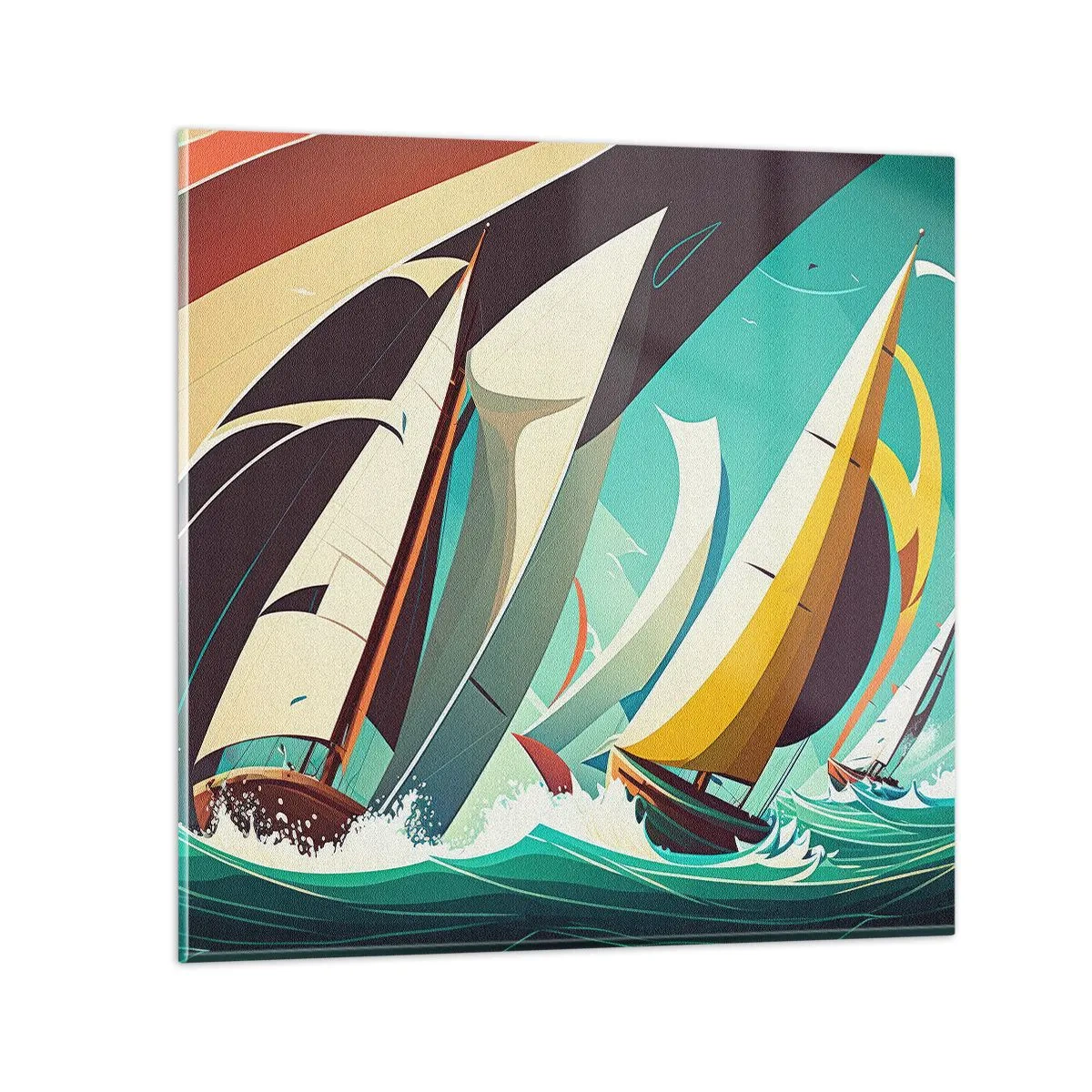 Impression sur verre - Image sur verre - Bonne chance avec les éléments - 50x50 cm