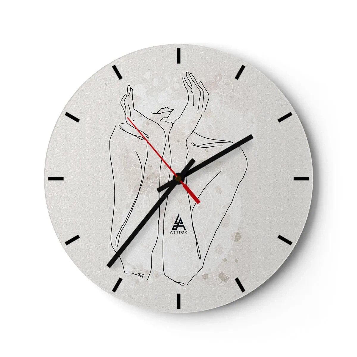 Horloge murale - Pendule murale - Instant de rêve - 40x40 cm
