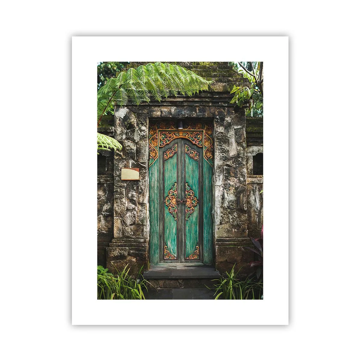 Affiche - Poster - Porte vers un monde exotique - 30x40 cm