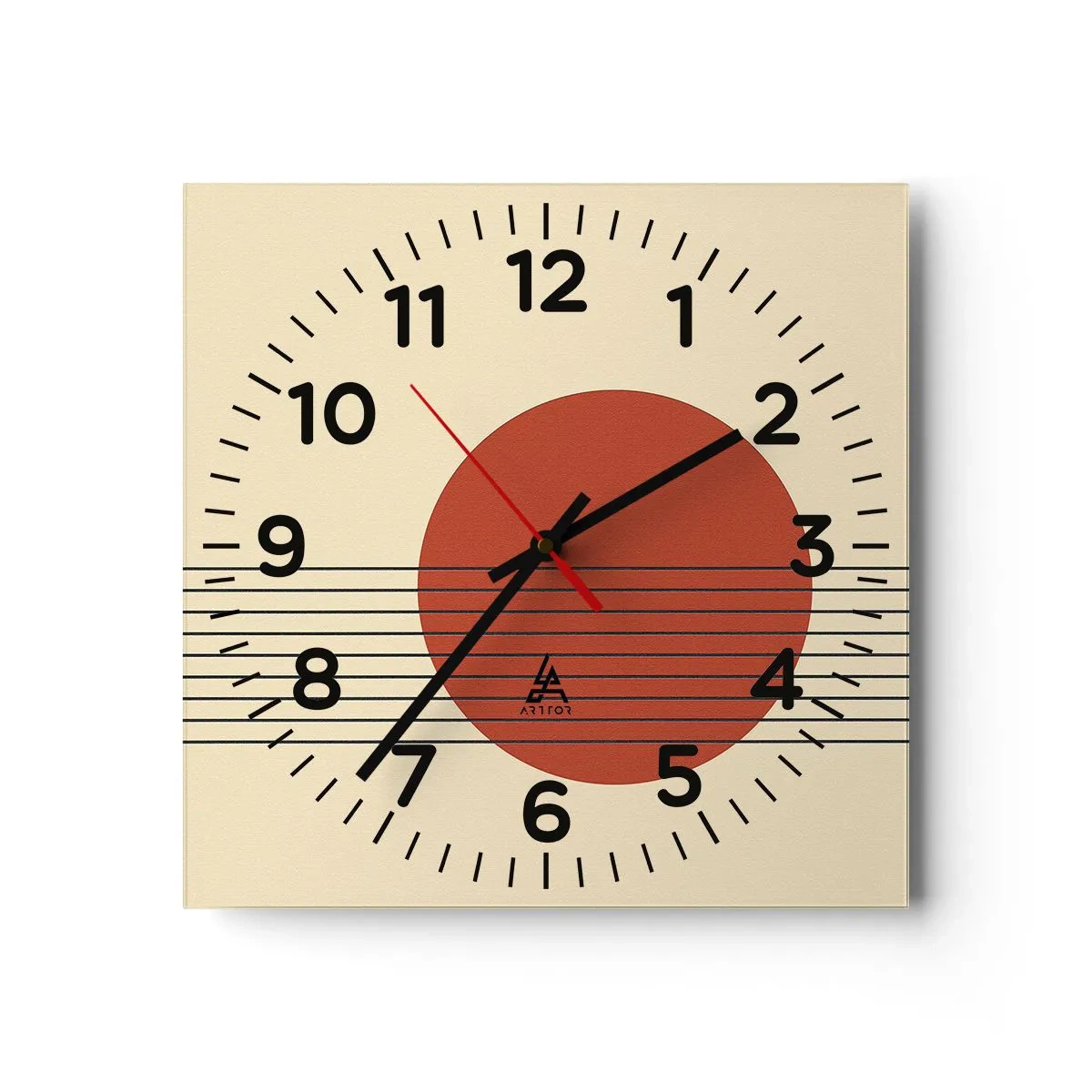 Horloge murale - Pendule murale - Aux alentours et plus loin - 40x40 cm