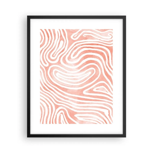 Affiche dans un cadre noir - Poster - Dans le labyrinthe de corail - 40x50 cm