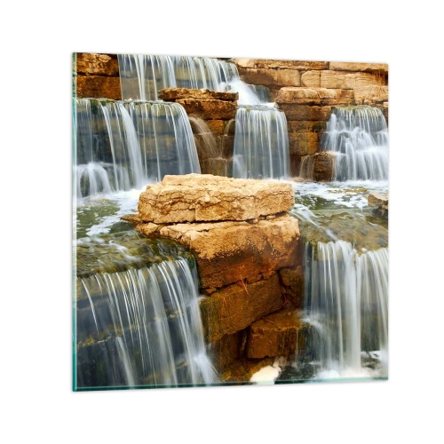 Impression sur verre - Image sur verre - Escalier vers le ciel - 30x30 cm