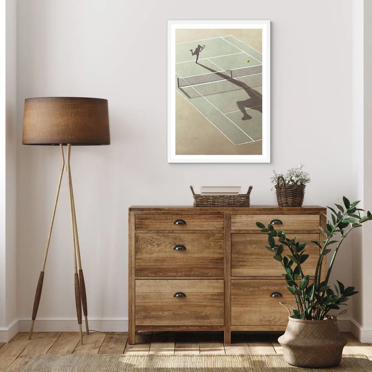 Affiche dans un cadre blanc - Poster - Dépassement de soi - 70x100 cm