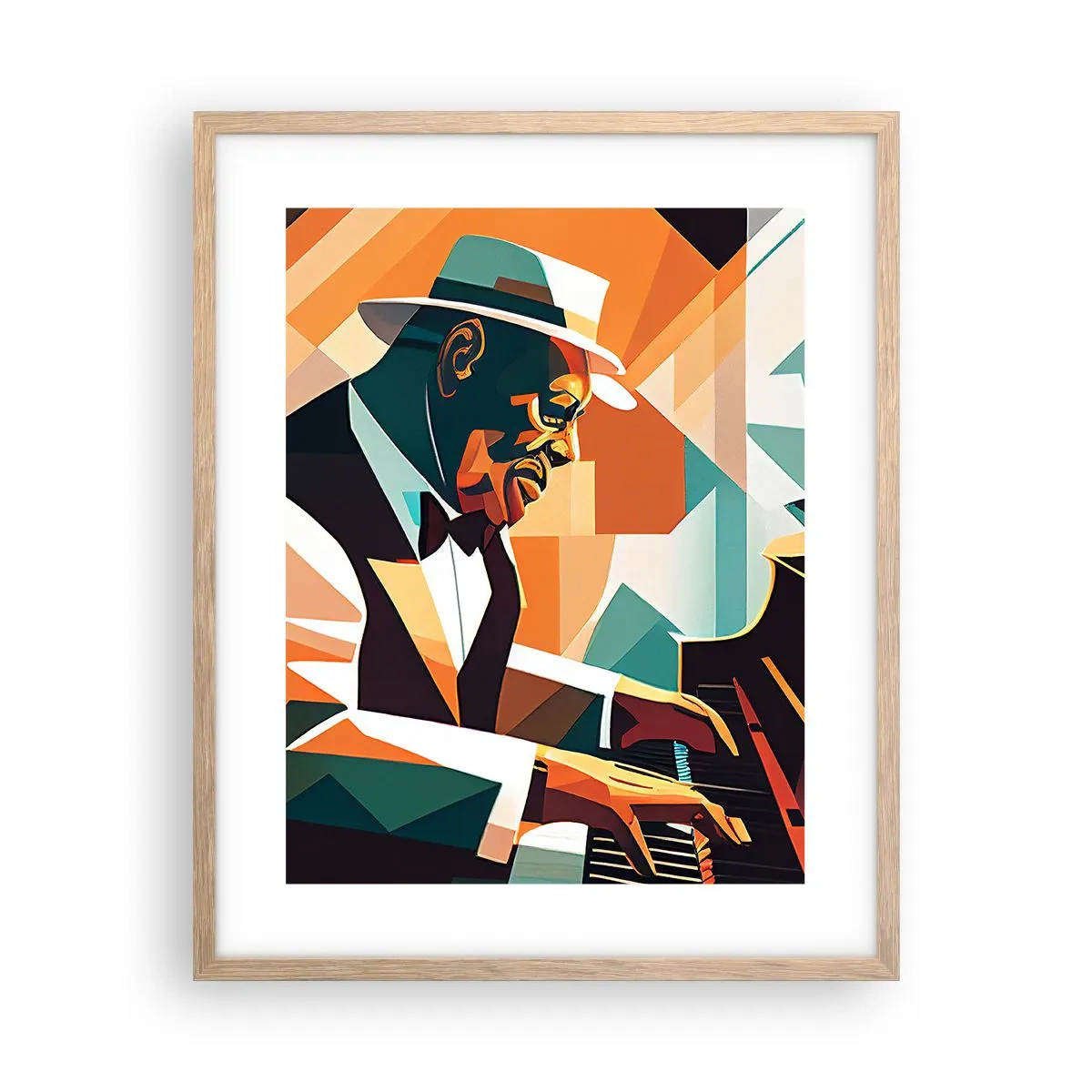 Affiche dans un chêne clair - Poster - C’est tout le jazz - 40x50 cm