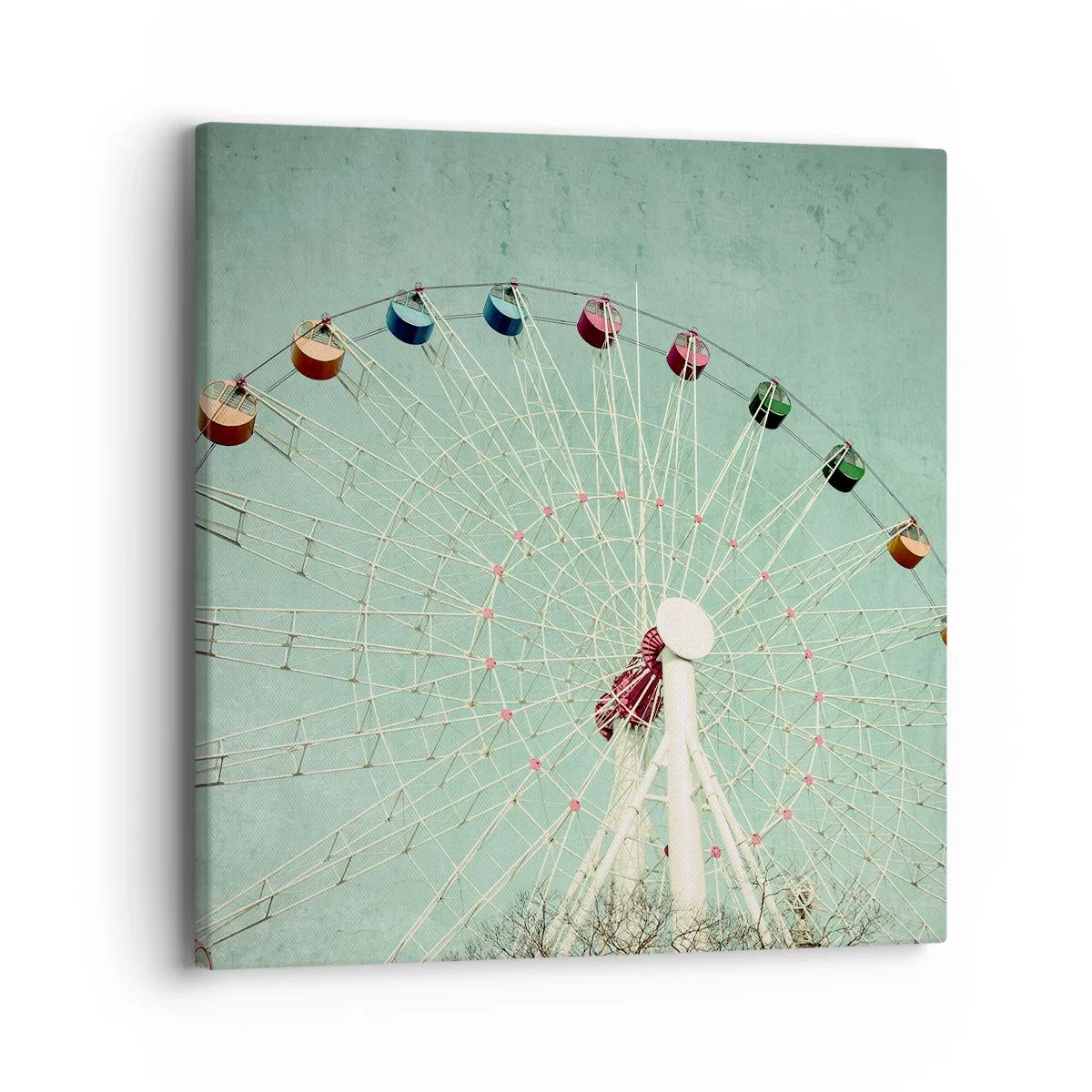 Impression sur toile - Image sur toile - Nous vous invitons à vous amuser - 40x40 cm