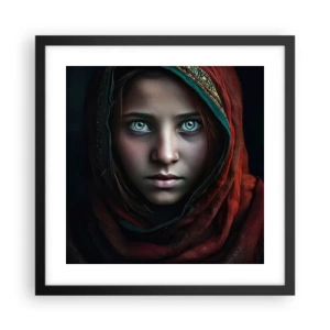Affiche dans un cadre noir - Poster - Princesse orientale - 40x40 cm