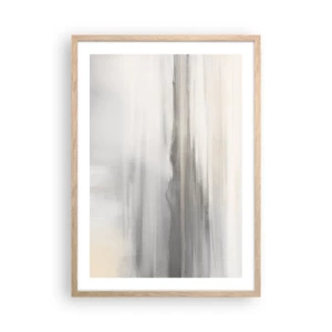 Affiche dans un chêne clair - Poster - Distance réfléchie - 50x70 cm