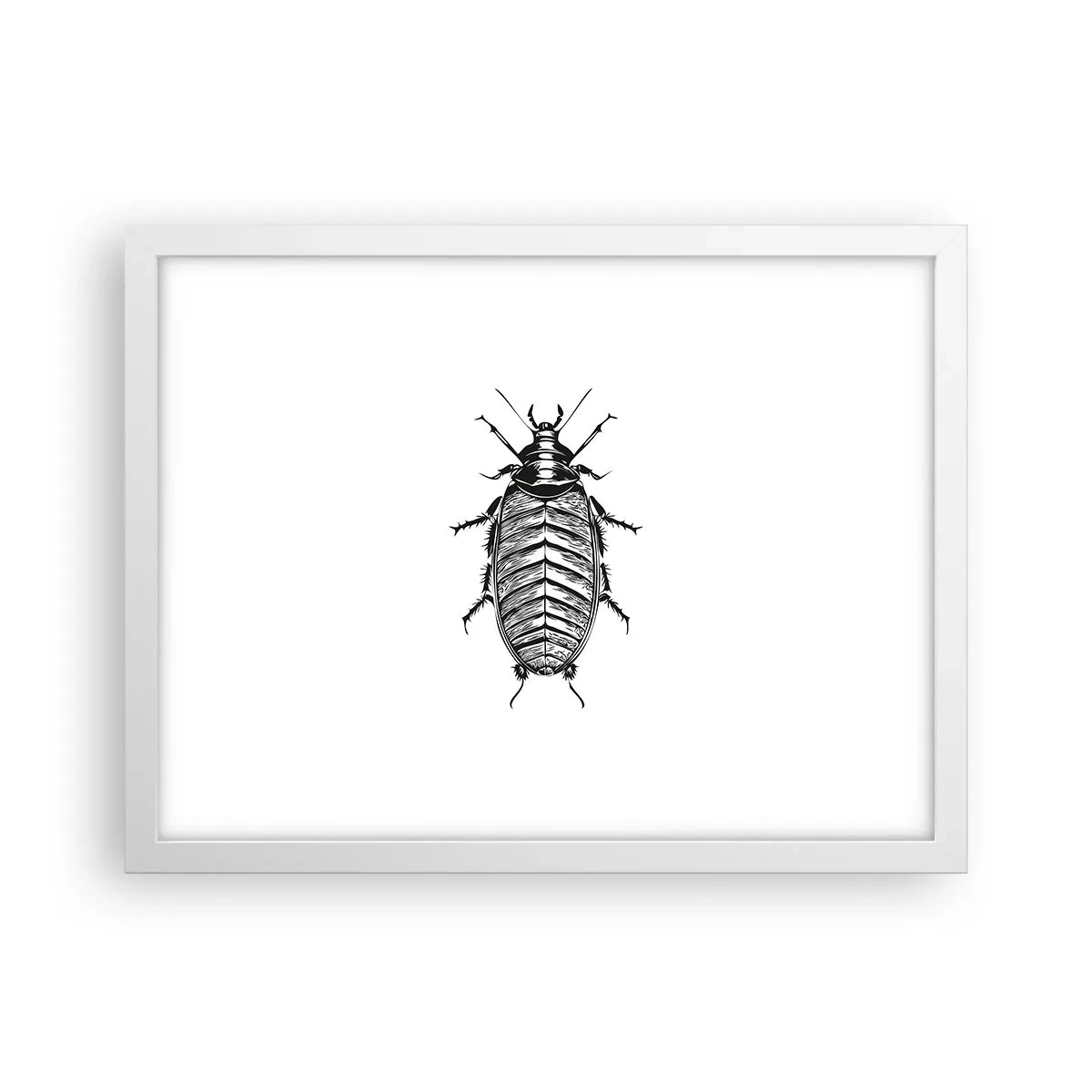 Affiche dans un cadre blanc - Poster - Quel spécimen! - 40x30 cm