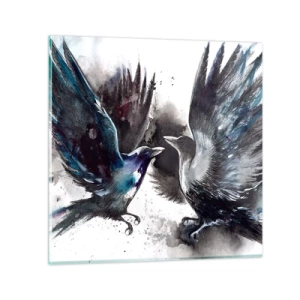 Impression sur verre - Image sur verre - Le corbeau des corbeaux - 50x50 cm