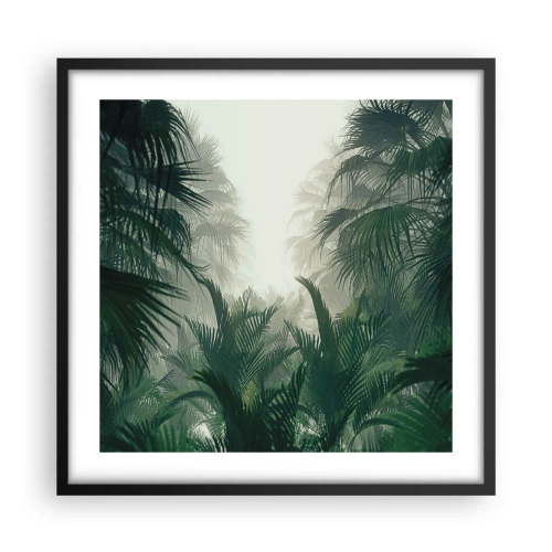 Affiche dans un cadre noir - Poster - Secret tropical - 50x50 cm