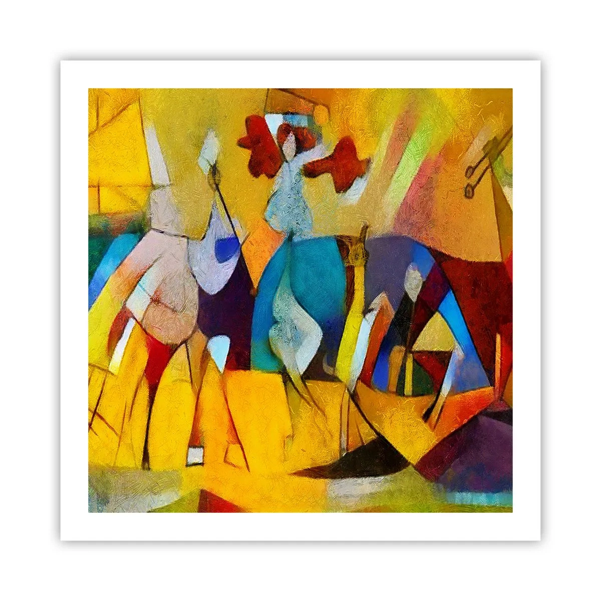 Affiche - Poster - Soleil - vie - joie - 60x60 cm