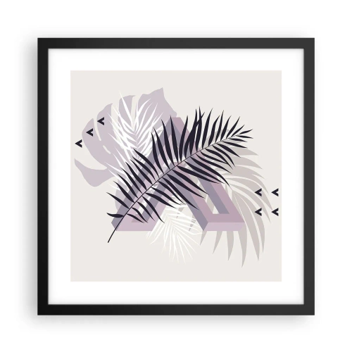 Affiche dans un cadre noir - Poster - L'ombre de l'obscurité - 40x40 cm