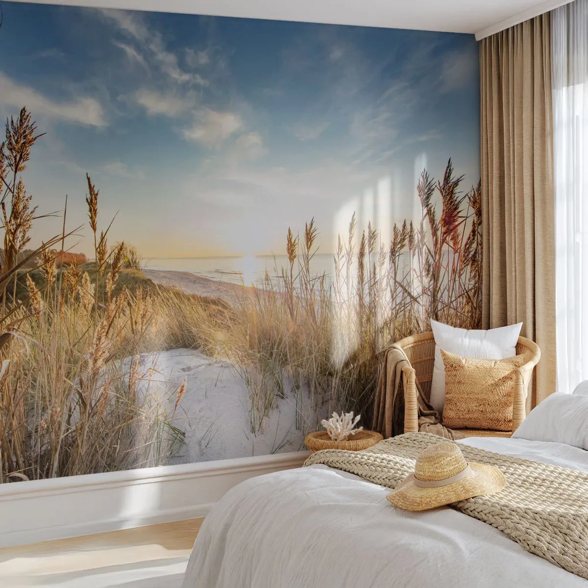 Papier Peint Photo Standard Eco - Plage du nord - Paysage, Mer, Plage - 150x105 cm