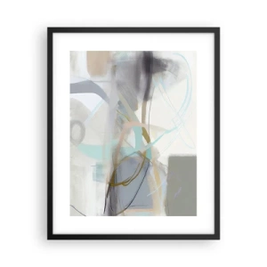 Affiche dans un cadre noir - Poster - Abstraction brumeuse - 40x50 cm
