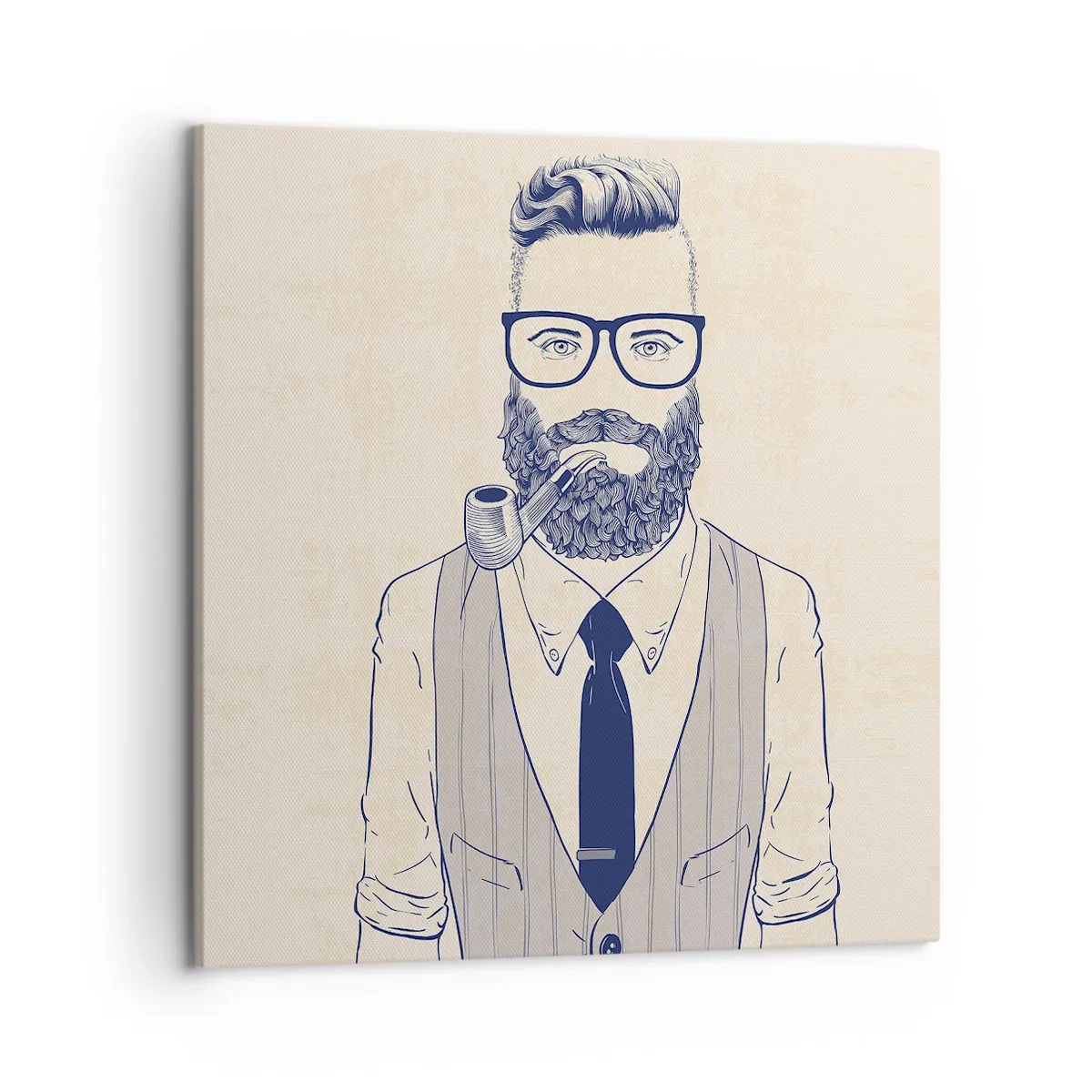 Impression sur toile - Image sur toile - Gai, masculin et à la mode - 50x50 cm