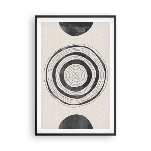 Affiche dans un cadre noir - Poster - Ce qui est important c'est ce qu'il y a entre les deux - 61x91 cm