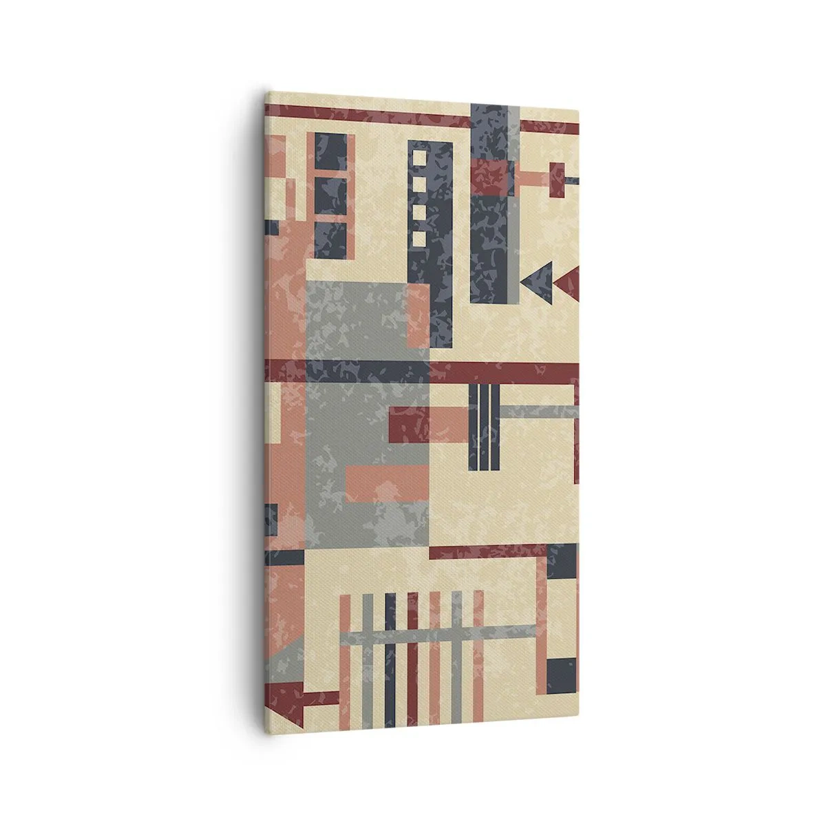 Impression sur toile - Image sur toile - Une combinaison de verticaux et d'horizontaux - 55x100 cm