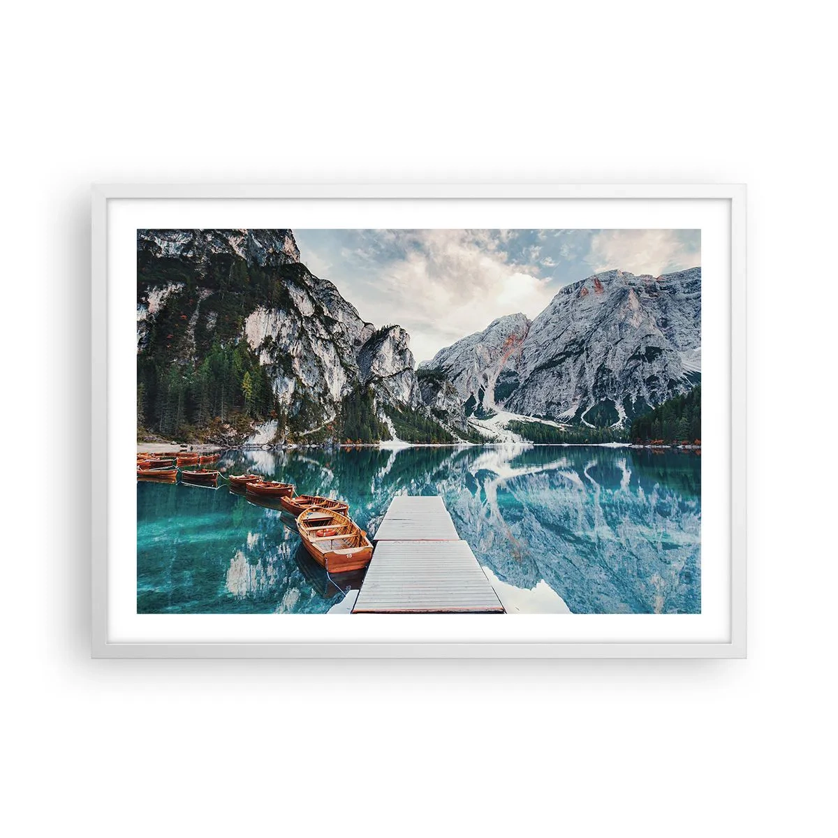 Affiche dans un cadre blanc - Poster - On va te montrer la beauté - 70x50 cm