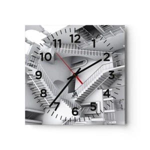 Horloge murale - Pendule murale - Paradoxes spatiaux - 30x30 cm