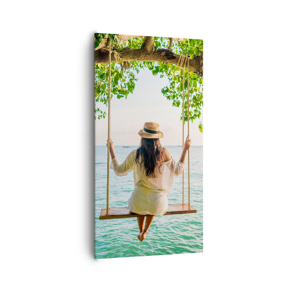 Impression sur toile - Image sur toile - La vie est belle - 65x120 cm