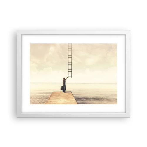 Affiche dans un cadre blanc - Poster - Voyage magique - 40x30 cm