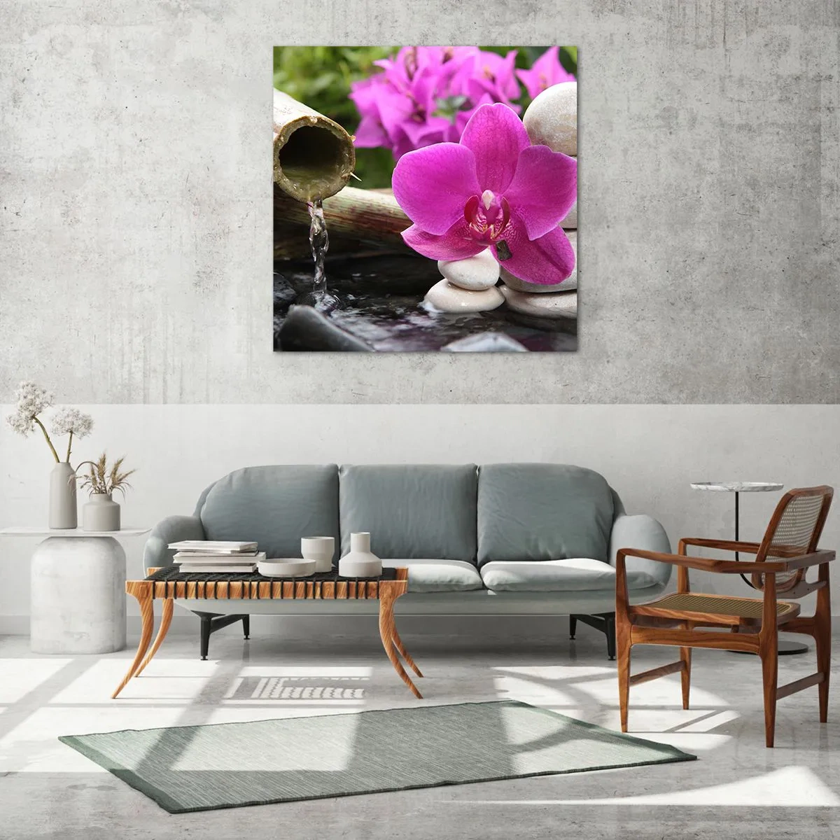 Impression sur verre - Image sur verre - Tu te reposes déjà - 70x70 cm