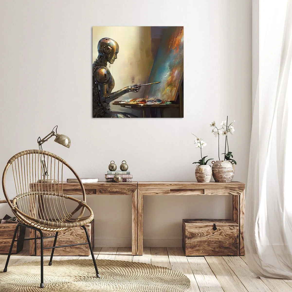 Impression sur toile - Image sur toile - L'art du futur - 40x40 cm