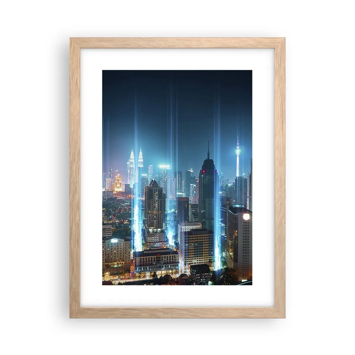 Affiche dans un chêne clair - Poster - À Berlin au paradis - 30x40 cm