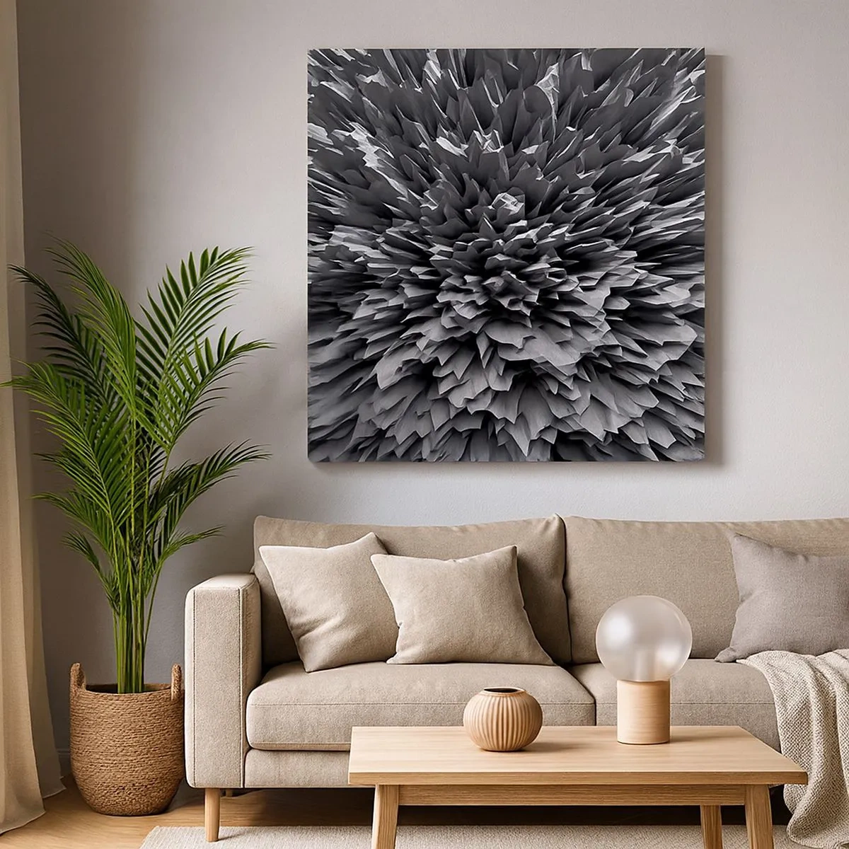 Impression sur toile - Image sur toile - Ça ne peut pas être plus dur que ça - 30x30 cm