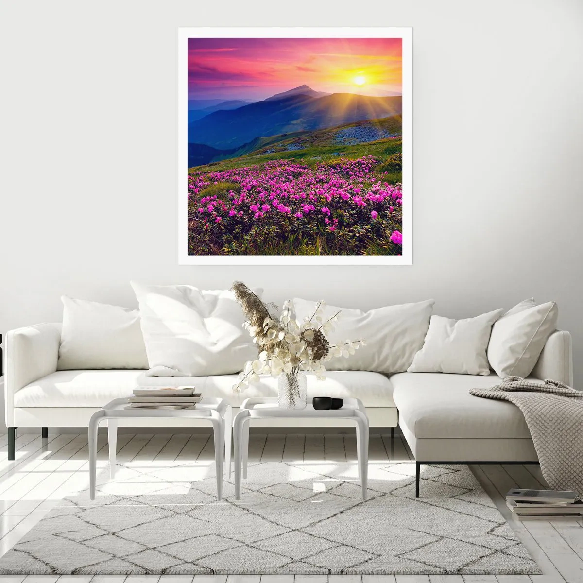 Affiche - Poster - … Et autour, ça sent le pin des montagnes et l'odeur de la prairie - 30x30 cm