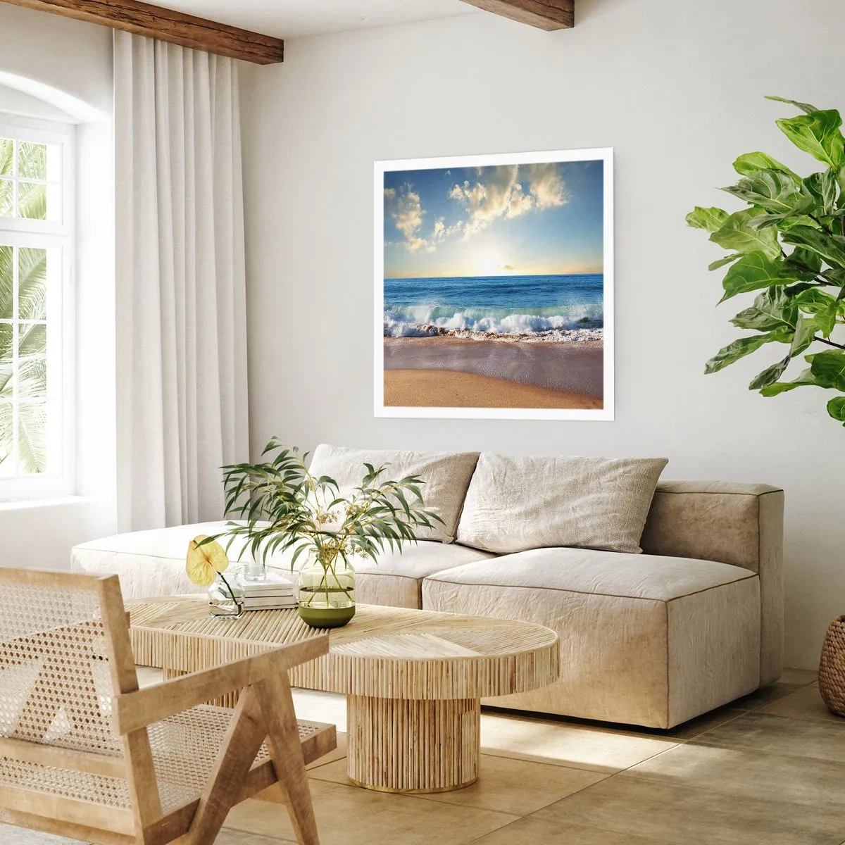 Affiche - Poster - Mouvement et immobilité à la fois - 50x50 cm