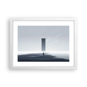 Affiche dans un cadre blanc - Poster - Opportunité ou menace ? - 40x30 cm