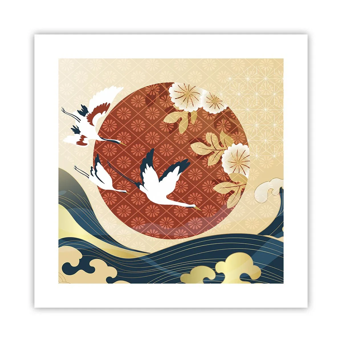 Affiche - Poster - Conte japonnais - 40x40 cm