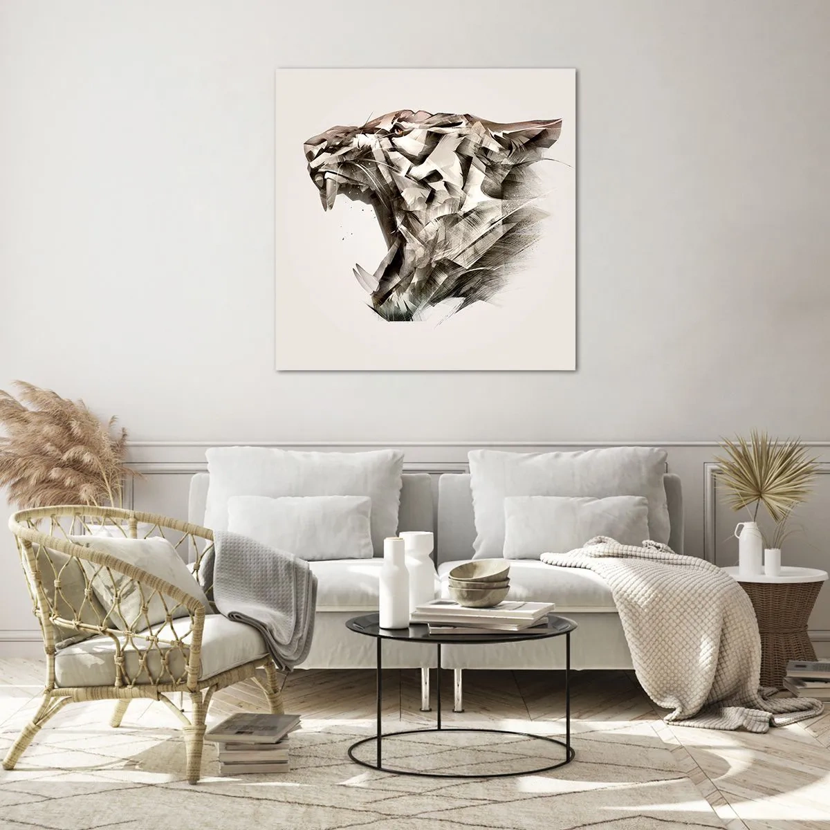 Impression sur verre - Image sur verre - Vous savez déjà qui est en charge - 70x70 cm