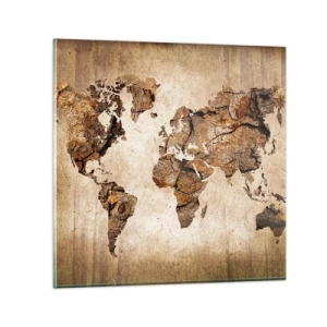 Impression sur verre - Image sur verre - Découverte du monde - 30x30 cm